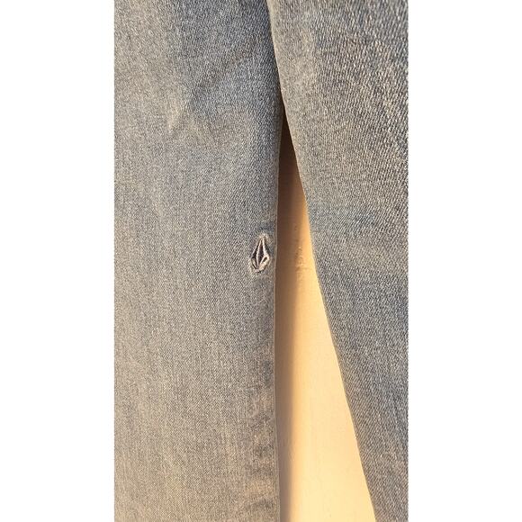 Volcom 1991 Stoned Low Rise Jeans Retro, Skate, Light Blue, Sz 26, NEW - Picture 8 of 10